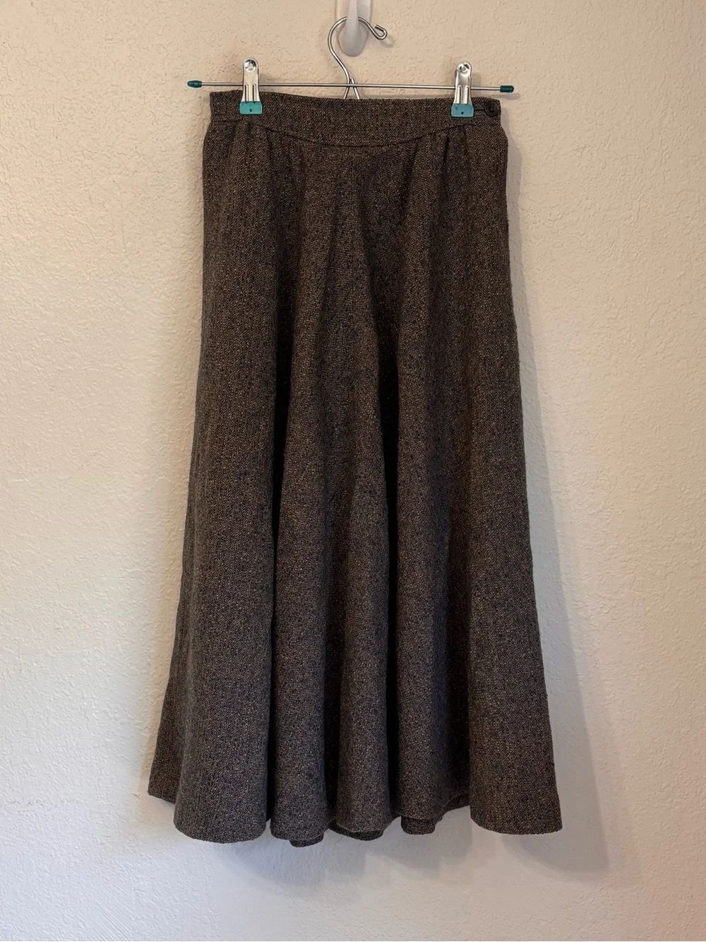 Vintage Jaeger Wool Academia Midi Skirt Size 6